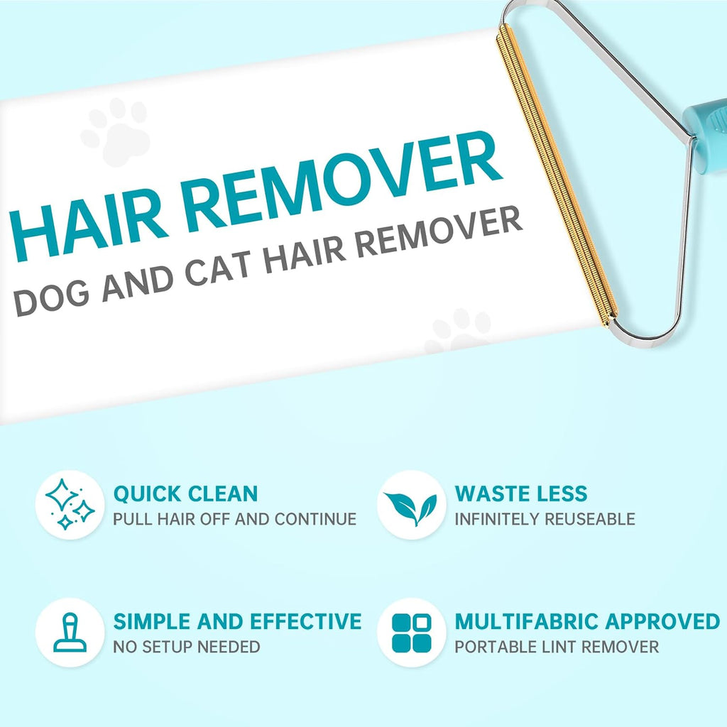 3-Pack Pet Hair Removal Tool, Dog & Cat Hair Remover, Carpet Rake
