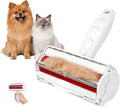 Reusable Pet Hair Remover Roller for Dog & Cat Hair, Self Cleaning, White