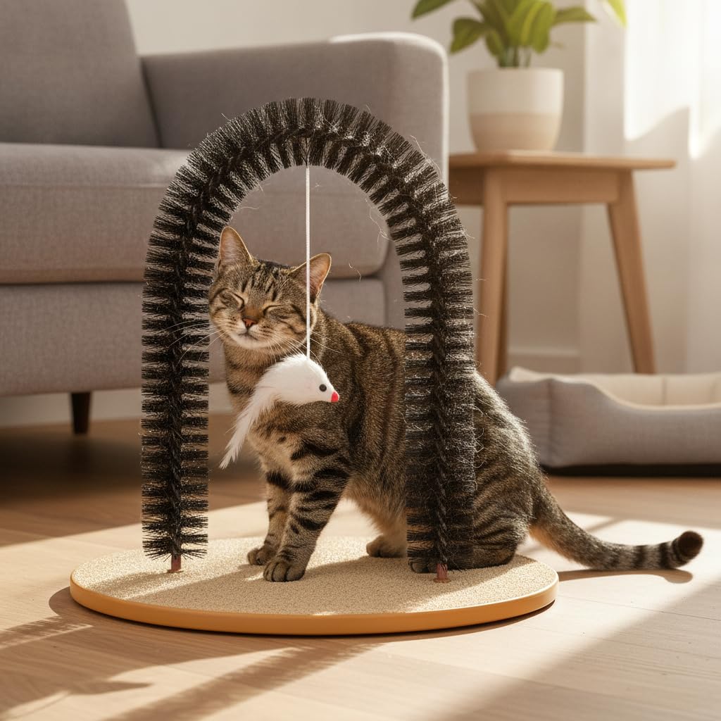 Pet Self Grooming Brush Pet Hair Massage Tool 60cm Arch Shaped Brush