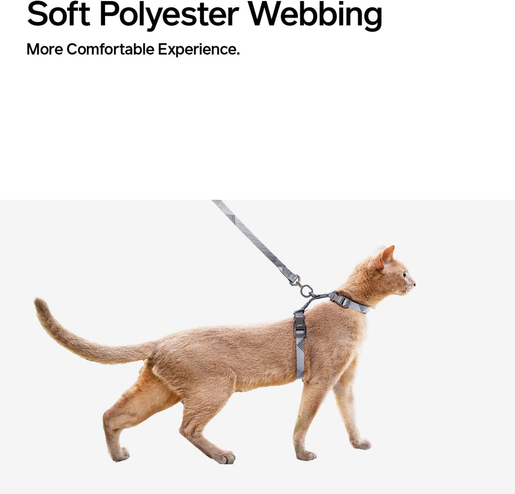 pidan Cat Harness and Leash Set, Escape Proof Adjustable Kitten Harness for Large Small Cats, Easy Use, Lightweight Soft