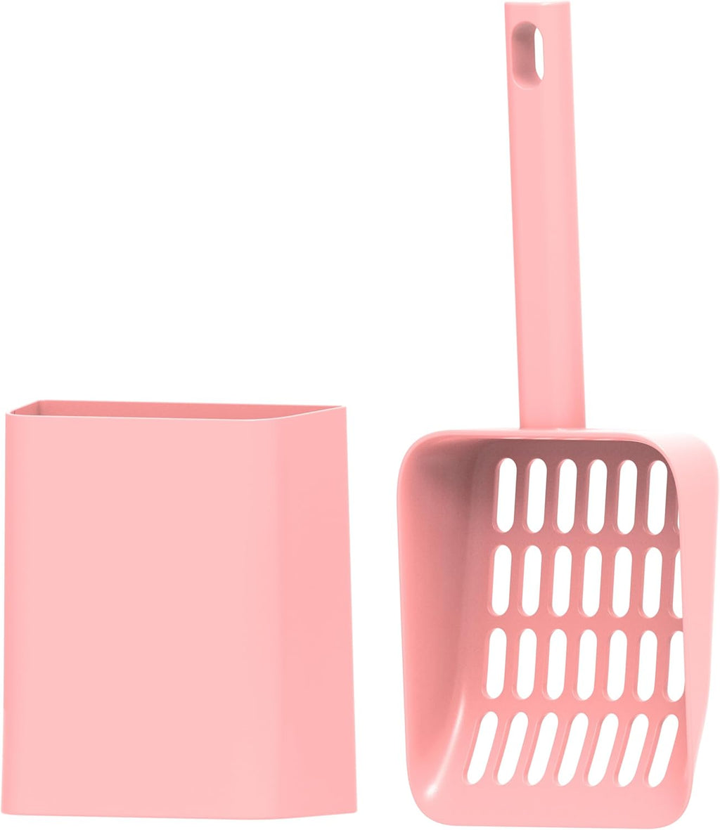 Cat Pooper Scooper, 2 in 1 Cat Litter Scoop with Holder Stand Cat Stuff Cat Scooper for Litter Box Cat Accessories Cat S