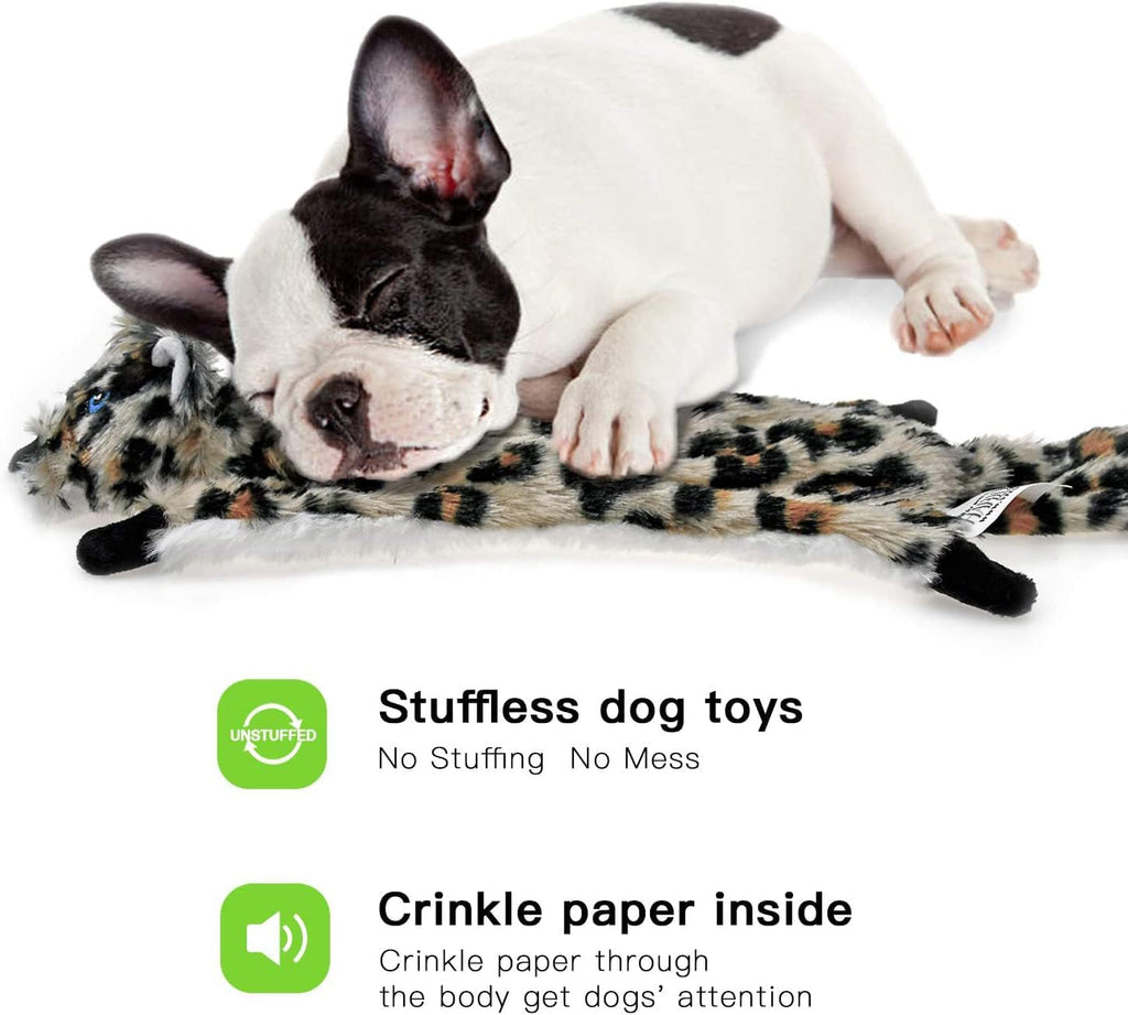 Dog Squeaky Toy No Stuffing 6 Pack, Dog Toys Crinkle for Puppy