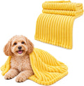 Yellow Dog Blanket Emotional Support Blanket for Dogs (Yellow, 27x39in)