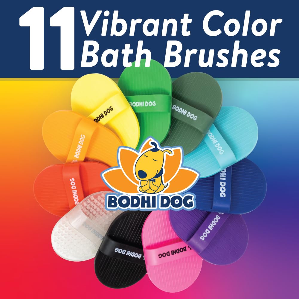 Bodhi Dog Shampoo Brush - Pet Grooming & Bath Supplies for Dogs and Cats - Bath Brush for Long & Short Hair - Premium Sc