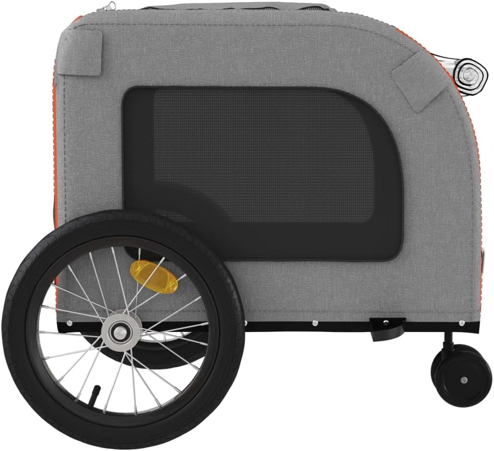 Tidyard Pet Bike Trailer for Small Dogs and Cats, Compact Foldable Design with Shock Absorbers and Lockable Wheels, Oran