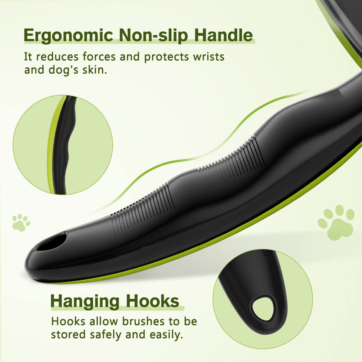 Pecute Skin Friendly Self-Cleaning Slicker Brush for Dog & Cat Shedding
