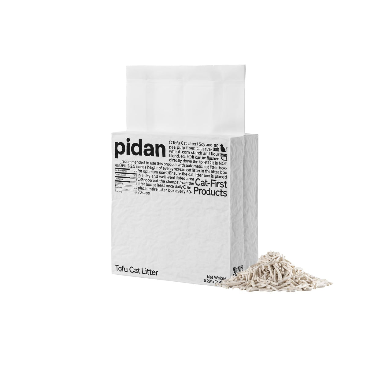 pidan Tofu Cat Litter Clumping,Flushable,Plant Based Litter 2 Pack