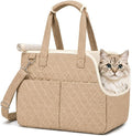Dog Purse Carrier for Small Dog Cat Rabbit (Brown)