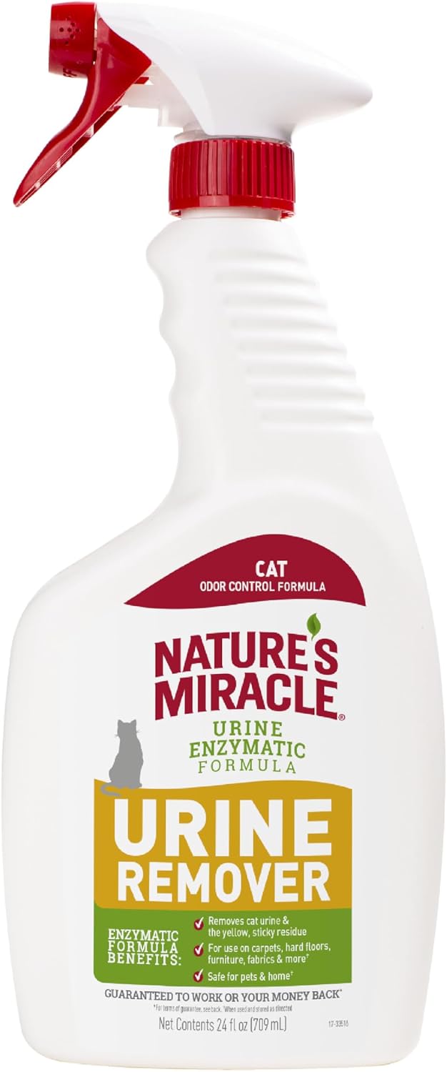 Nature's Miracle Cat Urine Remover, Enzymatic Cleaner, 24 oz