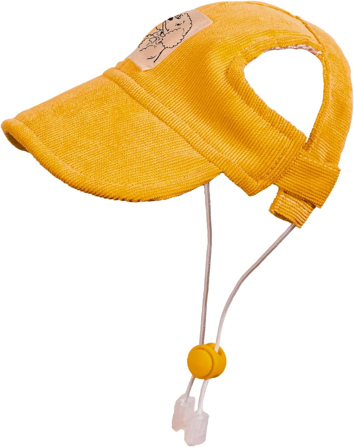 Pet Dog Baseball Cap, Cat Hat, Cat Dog Sun Cap with Ear Holes, Adjustable Puppy Outdoor Sun Hat (Pure Red, Small)