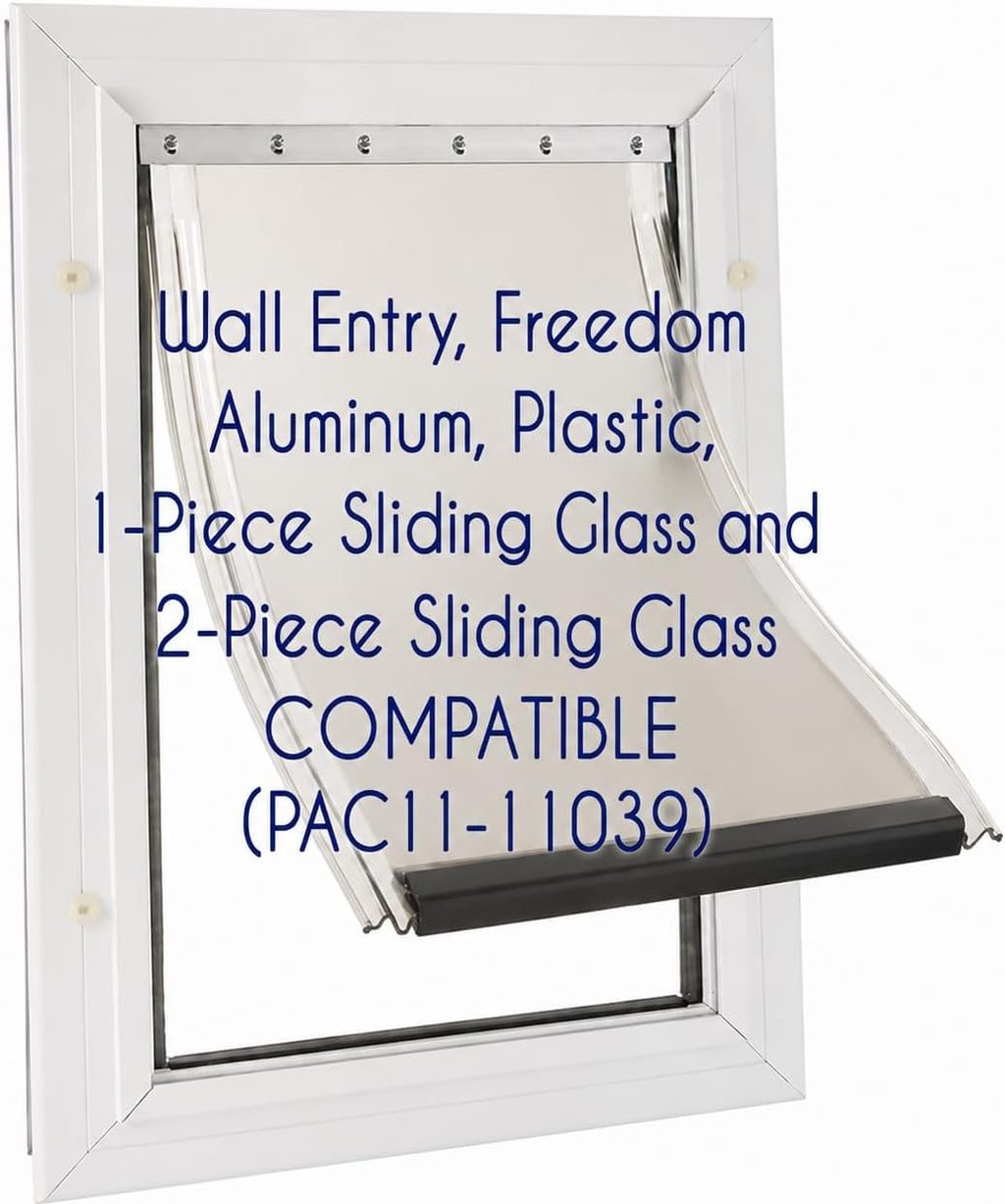 Pet Door Flap Support Brace for Extra Large PetSafe Replacement Flap. Easy Installation, Screws and Washers Included! (E