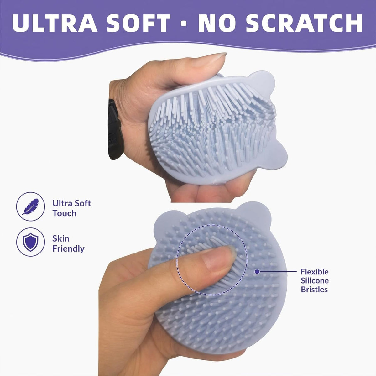 Ultra Soft Silicone Pet Bathing Brush