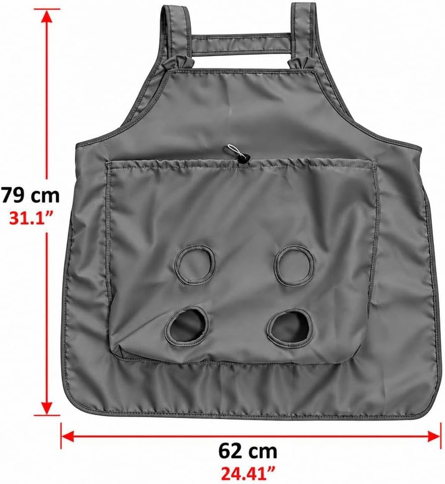 Hair Resistant Pet Cuddling Apron with Leg Holes for Holding Cats & Dogs