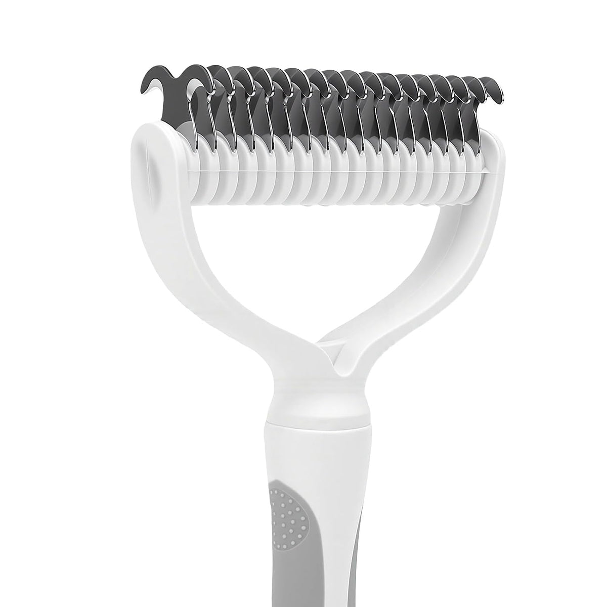 GLOGLOW Lightweight Ergonomic Grooming Brush for Backyard Shedding (Grey)