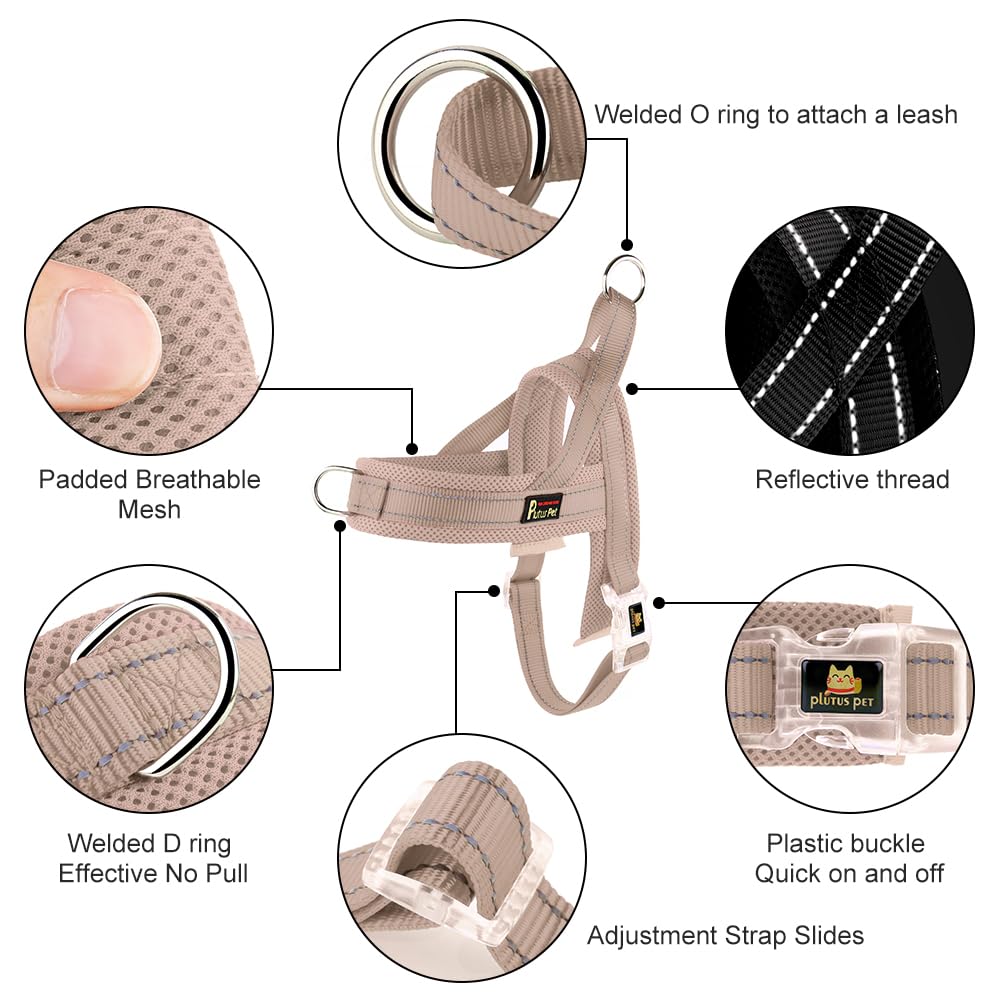 Plutus Pet No Pull Dog Harness with Front Clip, Breathable Mesh Padded