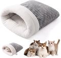 Cat Sleeping Bag for Indoor Cats, Plush Cave Bed, Machine Washable