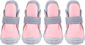 Fleece‑Lined Dog Booties Anti‑Slip Winter Paw Shoes, Pink 2#