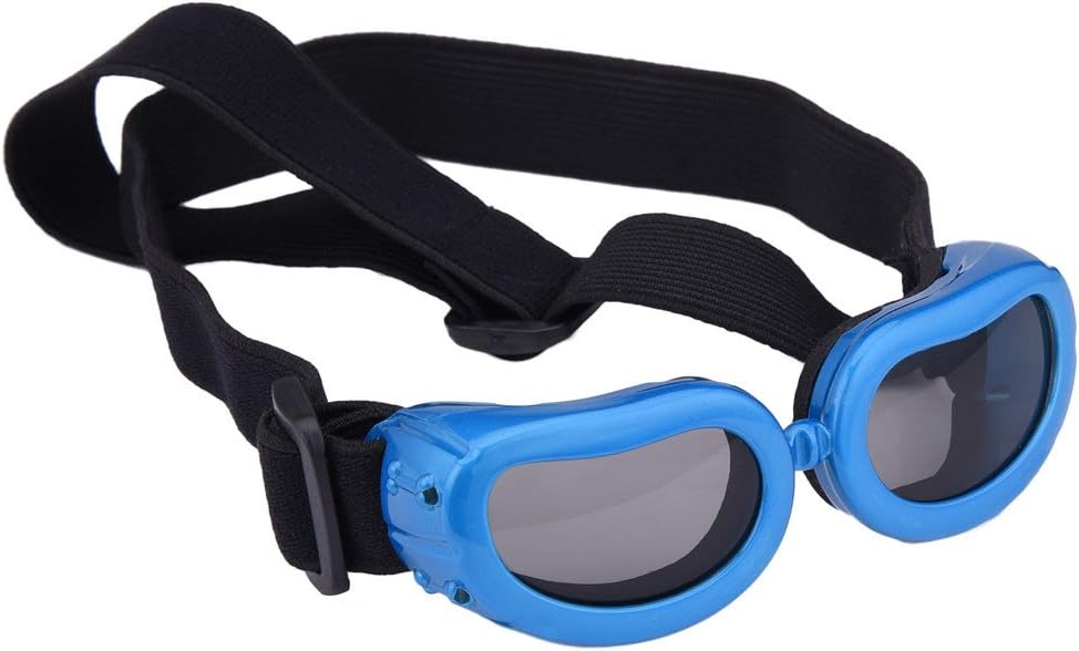 Outdoor Dog Sunglasses Anti-UV Eye Protection Goggles Waterproof Windproof Anti-Fog for Small Pet Puppy Cat (Pink)