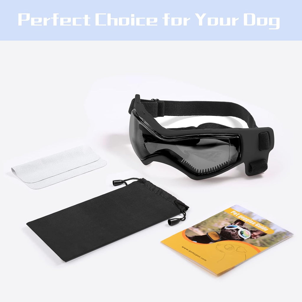 QUMY Dog Goggles Small Medium Breed Dog Sunglasses UV Protection Doggles