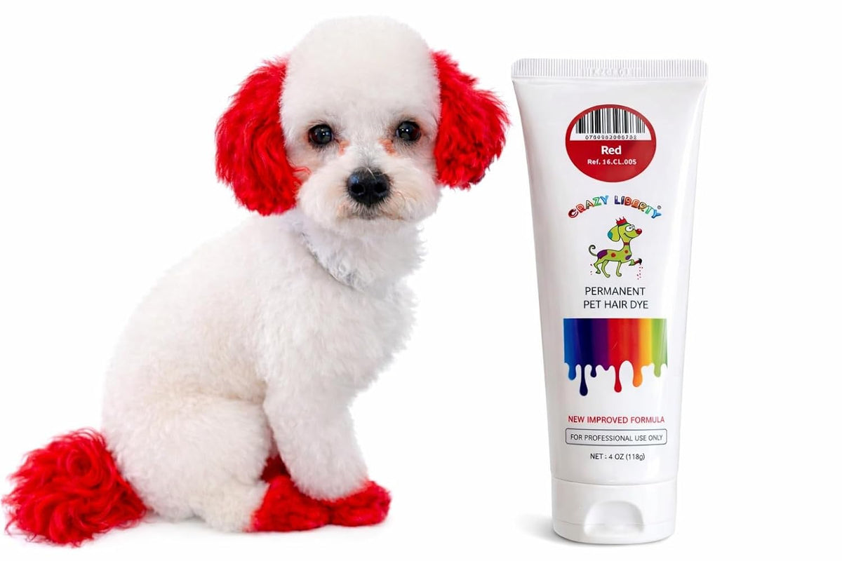 Crazy Liberty Permanent Pet Hair Dye for Dogs and Horses (Dark Blue) - Professional Grooming Color Gel, For Creative Gro