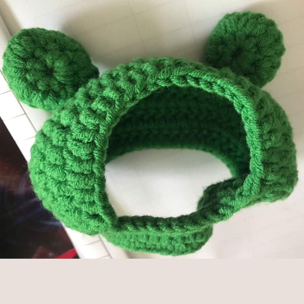 Adorable Funny Cartoon Frog Woven Pet Puppy Cat Hat Headwear