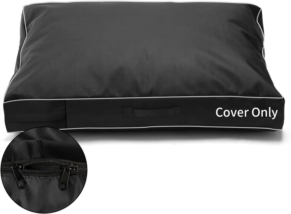 COSHNIBI Dog Bed Covers Replacement Washable,Waterproof Dog Bed Cover with Zip and Carry Handle for Dog/Cat 48''Lx36''Wx