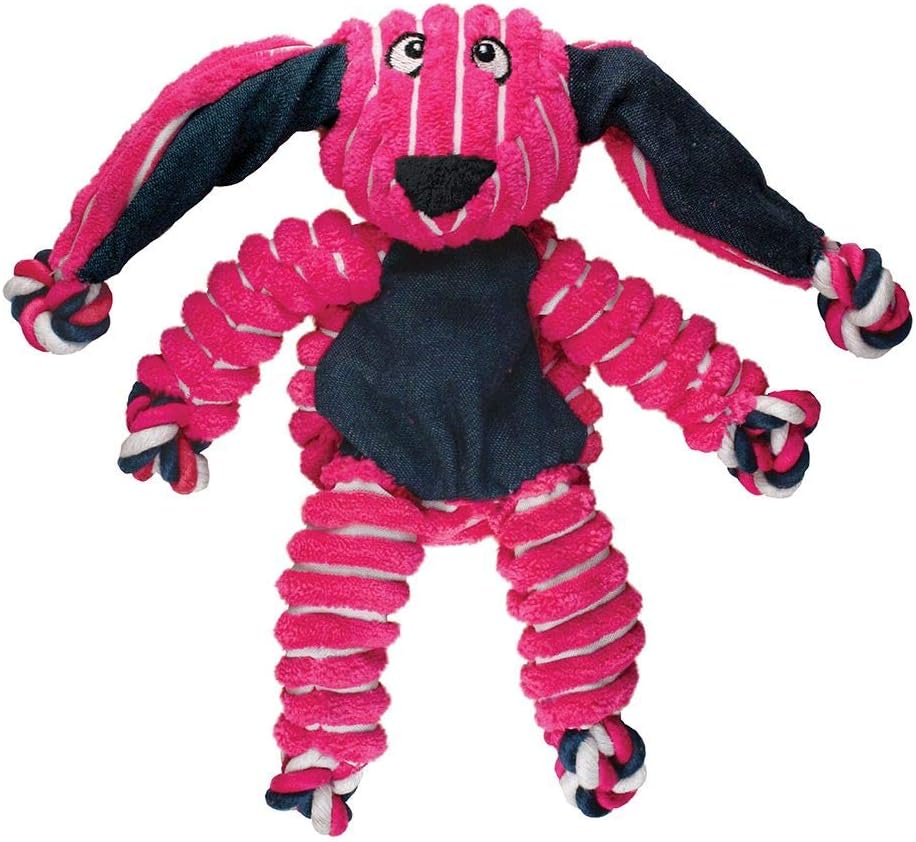 KONG Floppy Knots Rope and Plush Dog Toy, Fox, Medium/Large