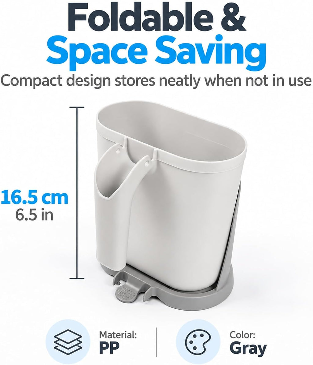 All-in-One Cat Litter Scooper with Waste Container, Detachable Spill Proof Kitty Litter Sifter Shovel, Portable Cat Poop