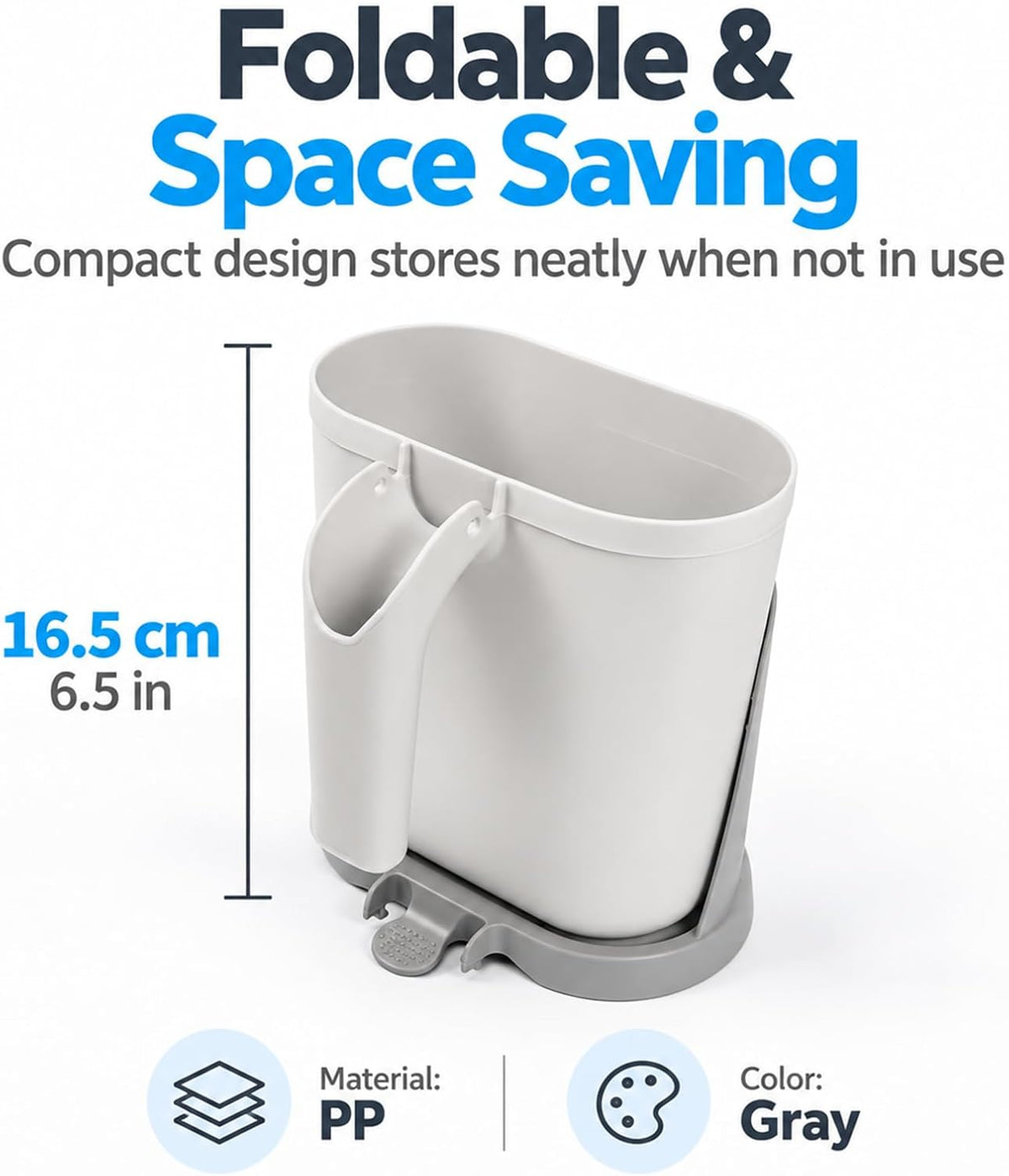 All-in-One Cat Litter Scooper with Waste Container, Detachable Spill Proof Kitty Litter Sifter Shovel, Portable Cat Poop