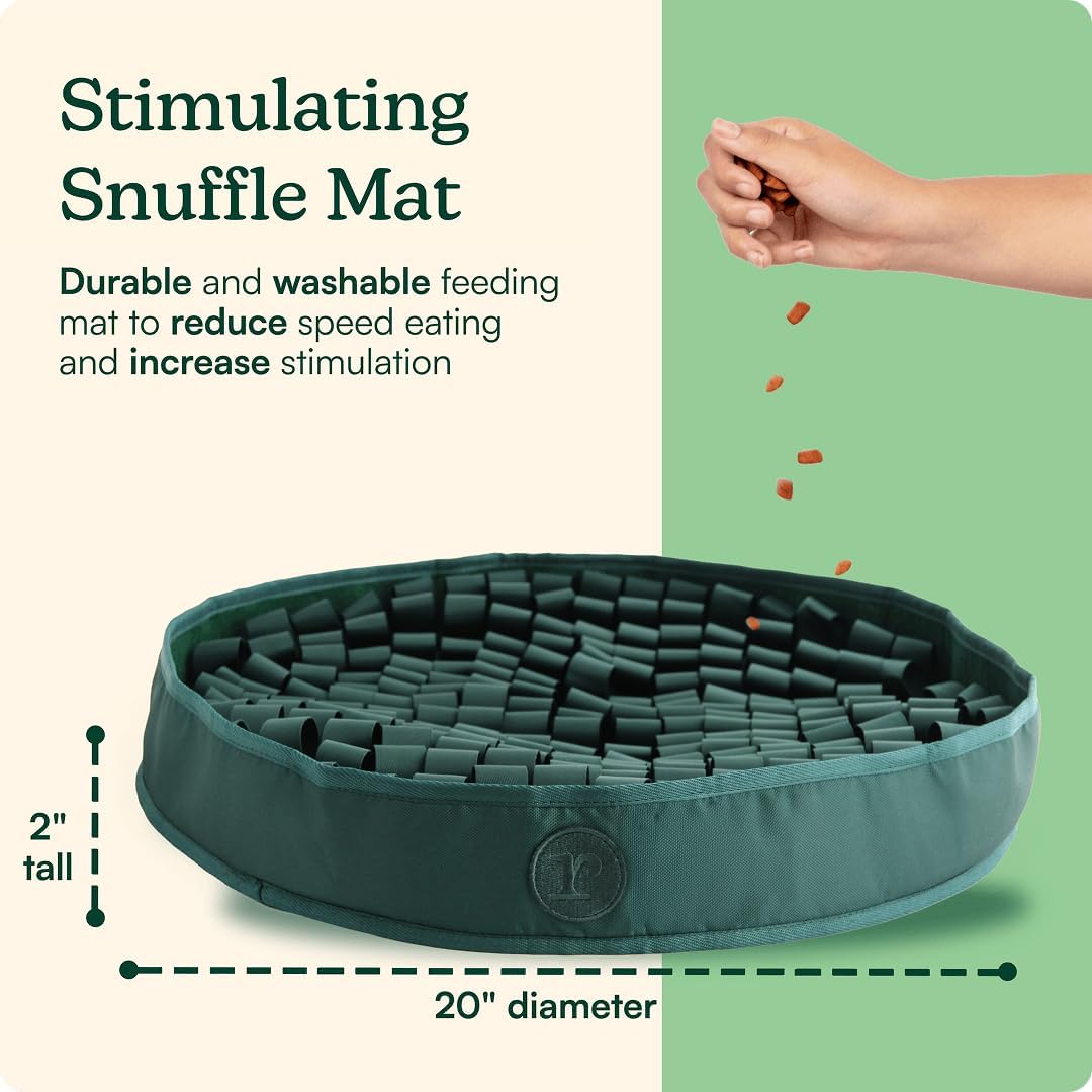 Reggie Snuffle Mat for Dogs, for Calming Support, Reducing Speed Eating, and Mental Stimulation, Durable & Easy to Clean