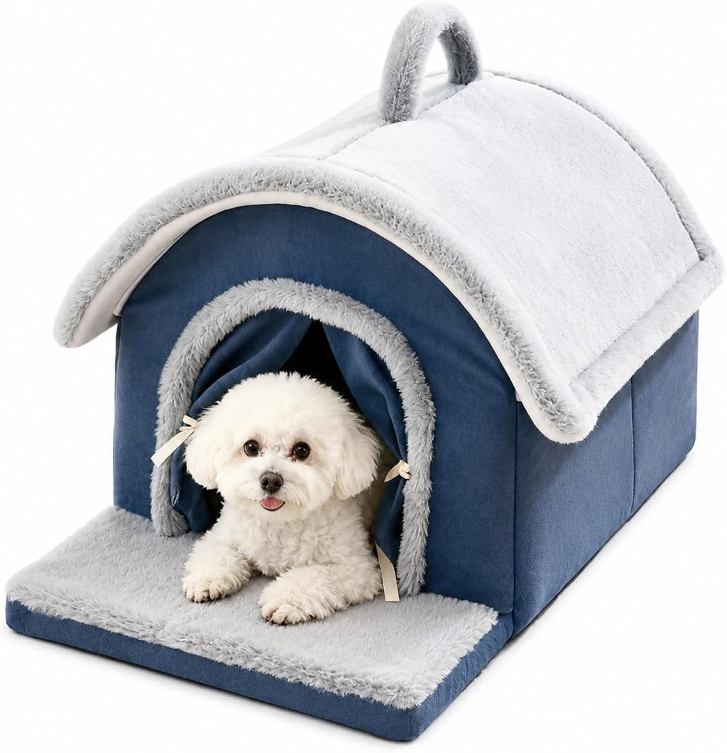 Indoor Dog House, Dog Cave for Small & Medium Dogs