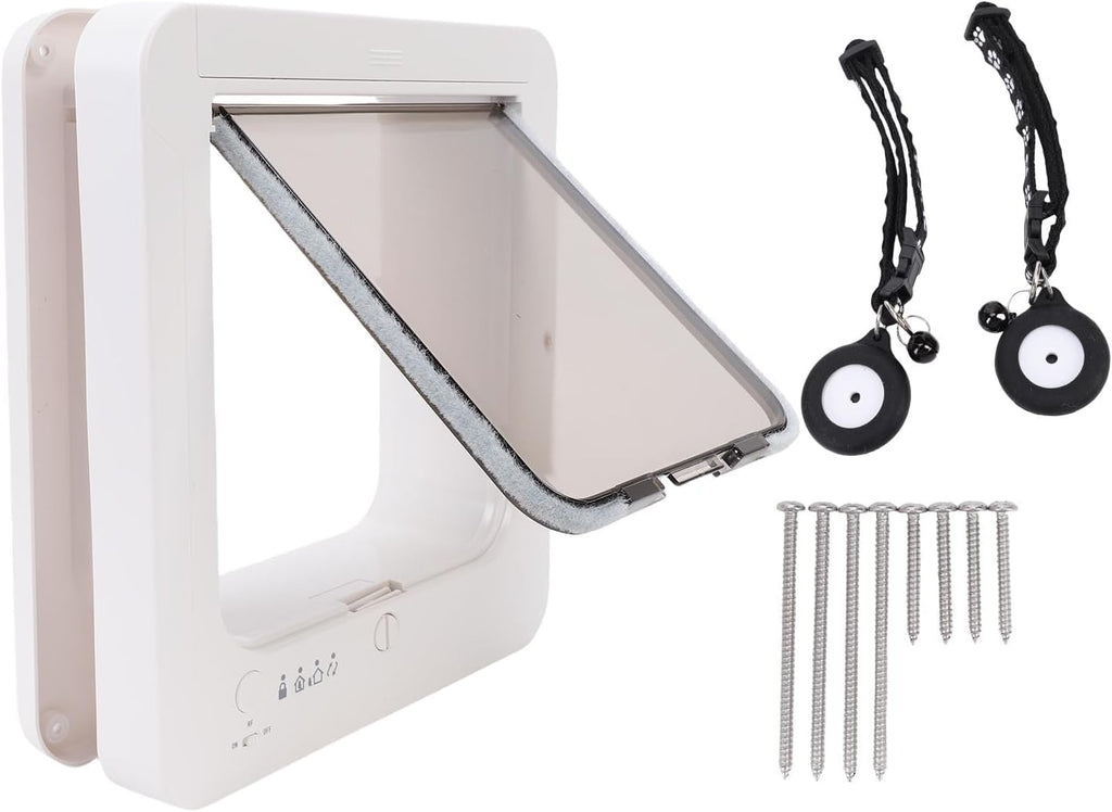 Collar Activated Smart Cat Door 4-Way Control Flap