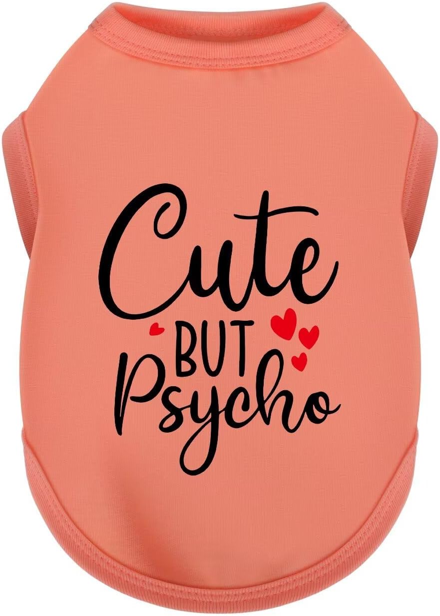 Expressive Cotton Dog Shirt Vest, a Soft and Lightweight Puppy Shirt for Small and Medium Dogs, Adorned with the Playful