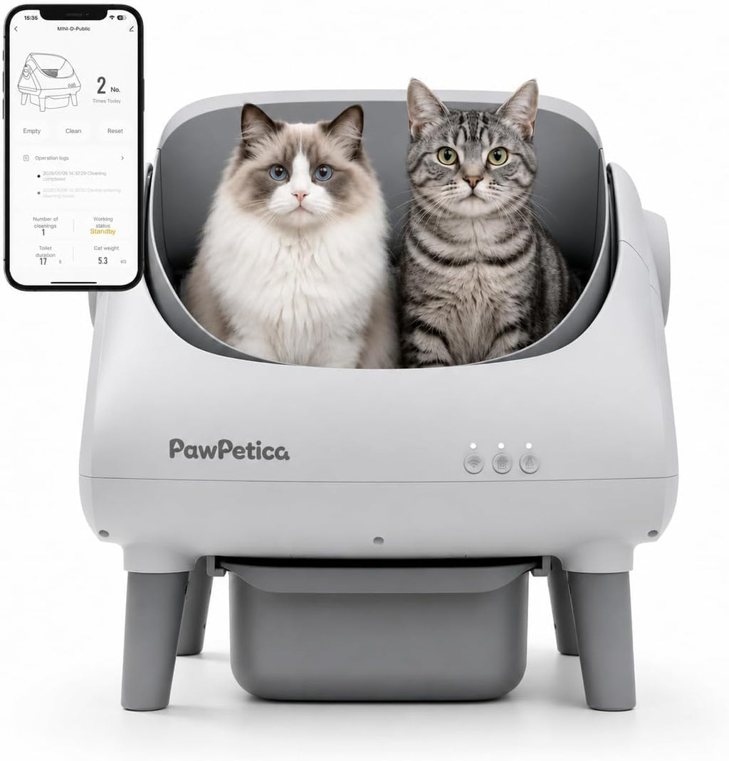 Self Cleaning Litter Box, 10.5L Automatic Cat Litter Box with WiFi App