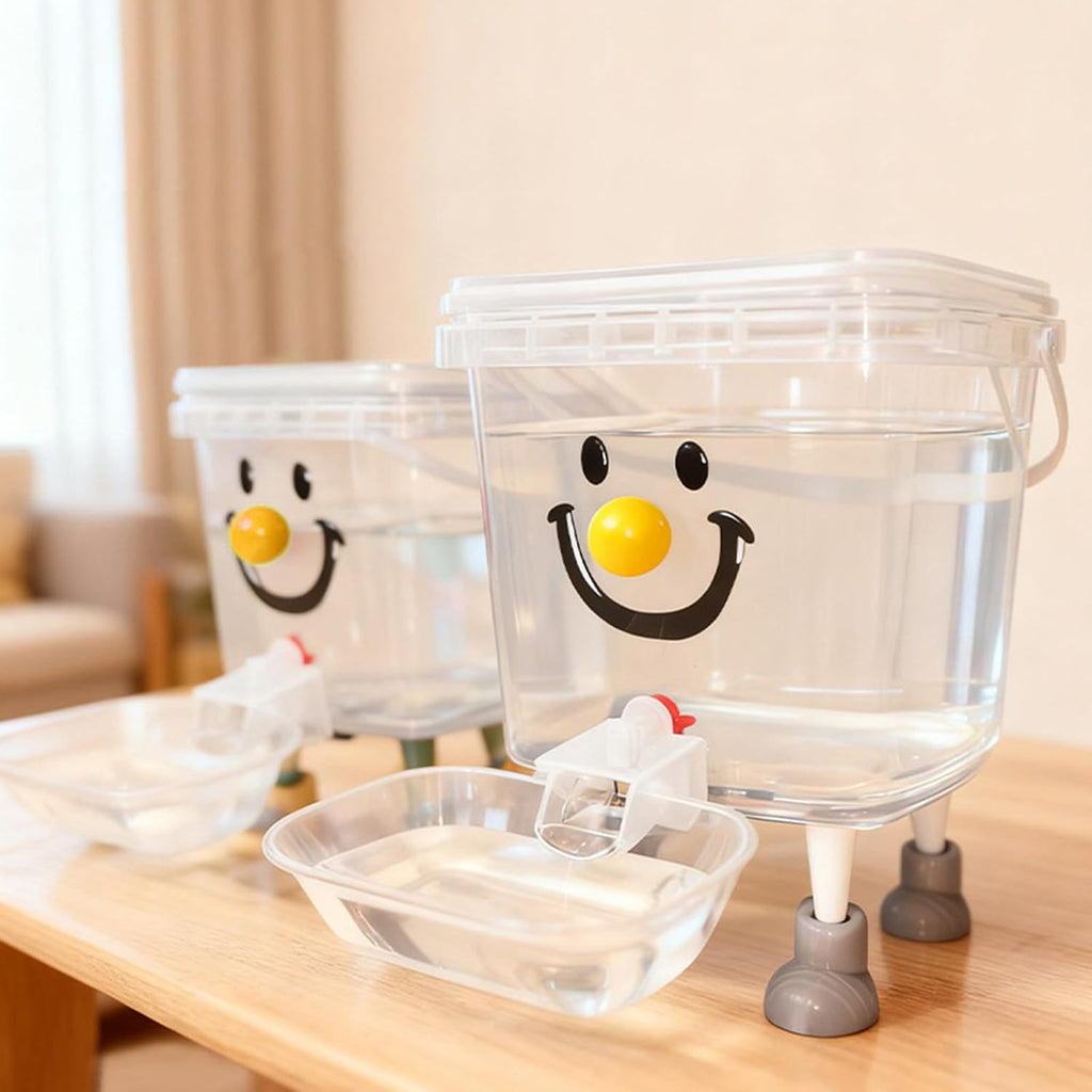 Cats Water Feeder Clear Reservoir Portable No Plug Bowl 3L 5L