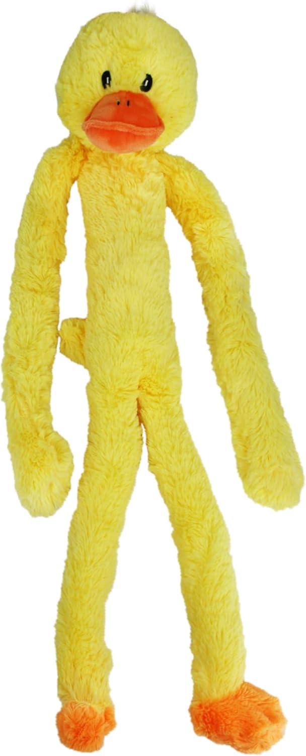 Multipet Swingin' Slevin Duck Dog Plush Toy - Squeaky Dog Toy