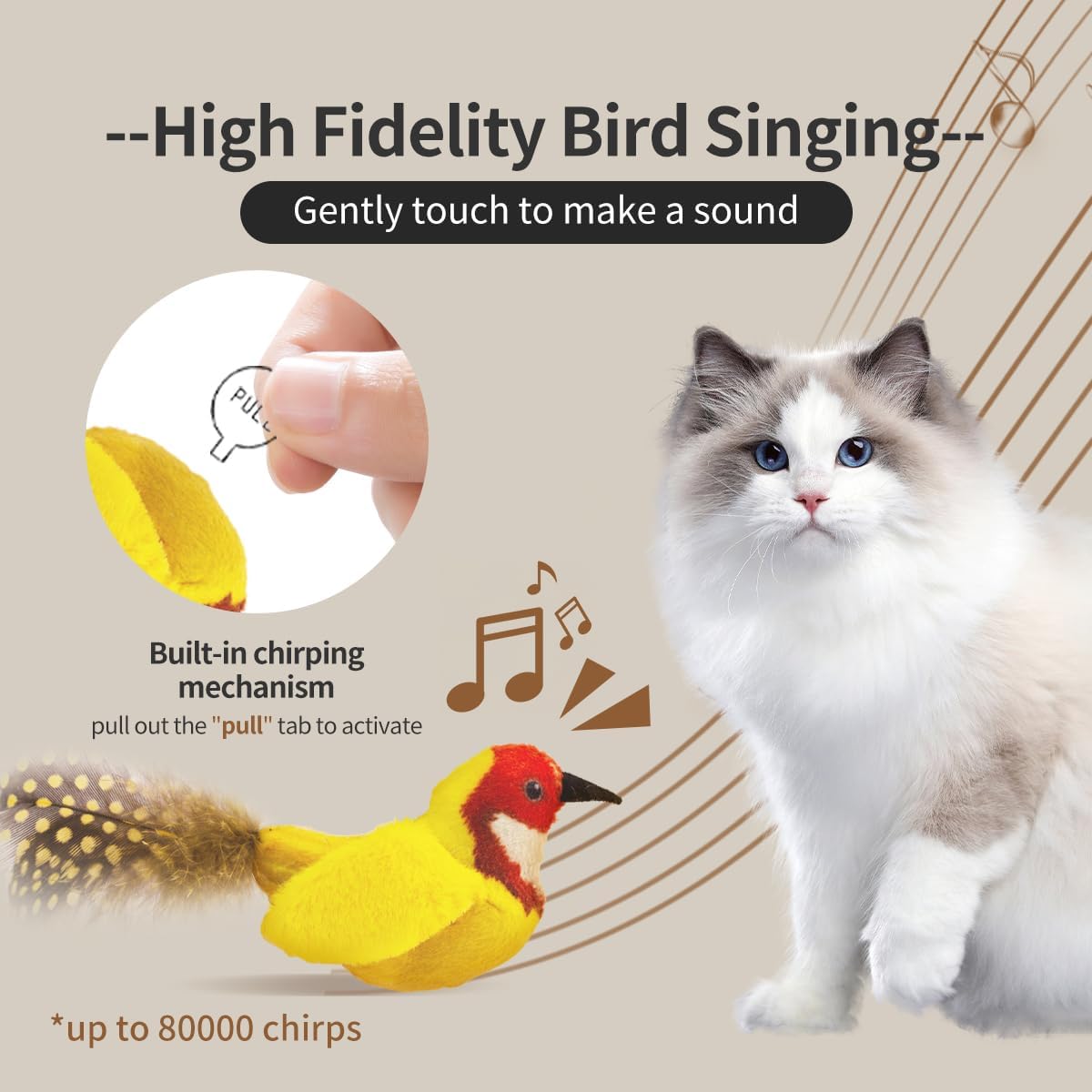 Interactive Cat Toys for Indoor Cats,Catnip and Feather,2Pcs