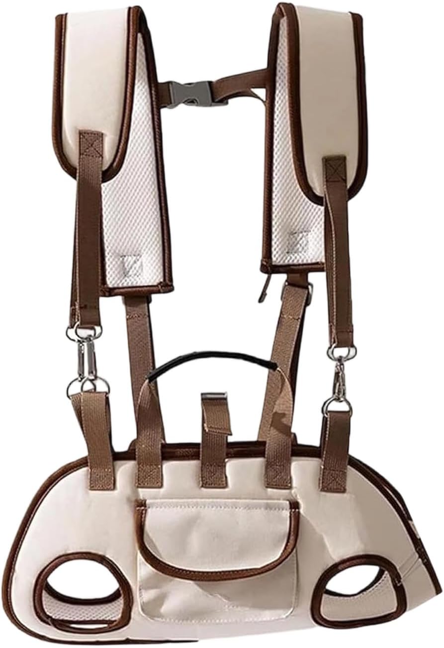 Dog Carrier Backpack, Hands Free Pet Sling Bag with Leash for Dogs(Medium)