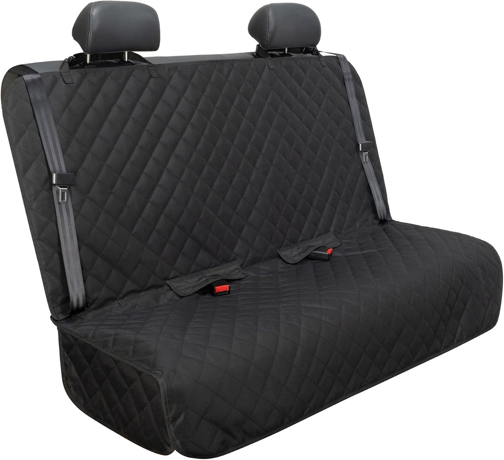 VIEWPETS Bench Car Seat Cover Protector, Waterproof Heavy-Duty, Black