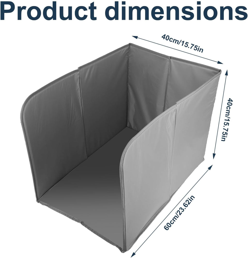 NQEUEPN Waterproof Cat Litter Box Enclosure, High Sided Litter Box Shield