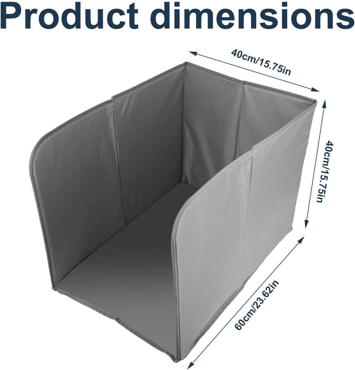 NQEUEPN Waterproof Cat Litter Box Enclosure, High Sided Litter Box Shield