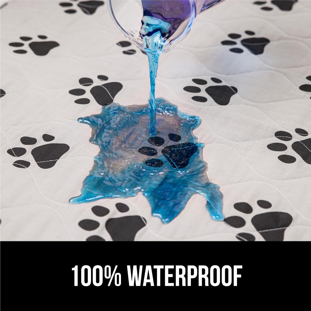GORILLA GRIP Washable Puppy Pads, Slip Resistant Dog Crate Mat, 46x28