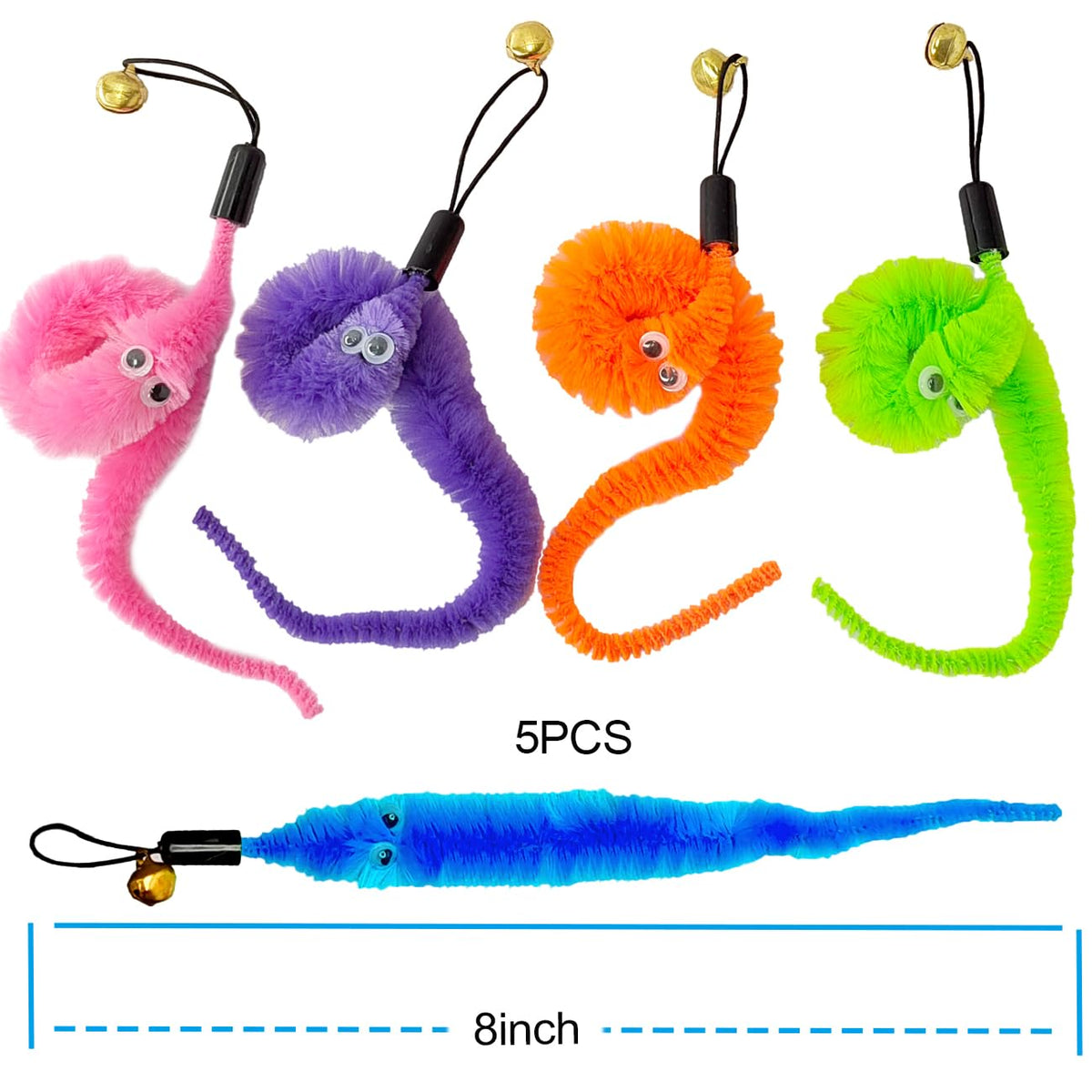ZPH Cat Toys Interactive for Indoor Cats,2PCS Retractable Cat Wand,9PCS Teaser Toys&1PCS Hanging Door Lure Kitten Toy,Interactive Feather Toy for Teaser Play and Chase Exercise with Kitten