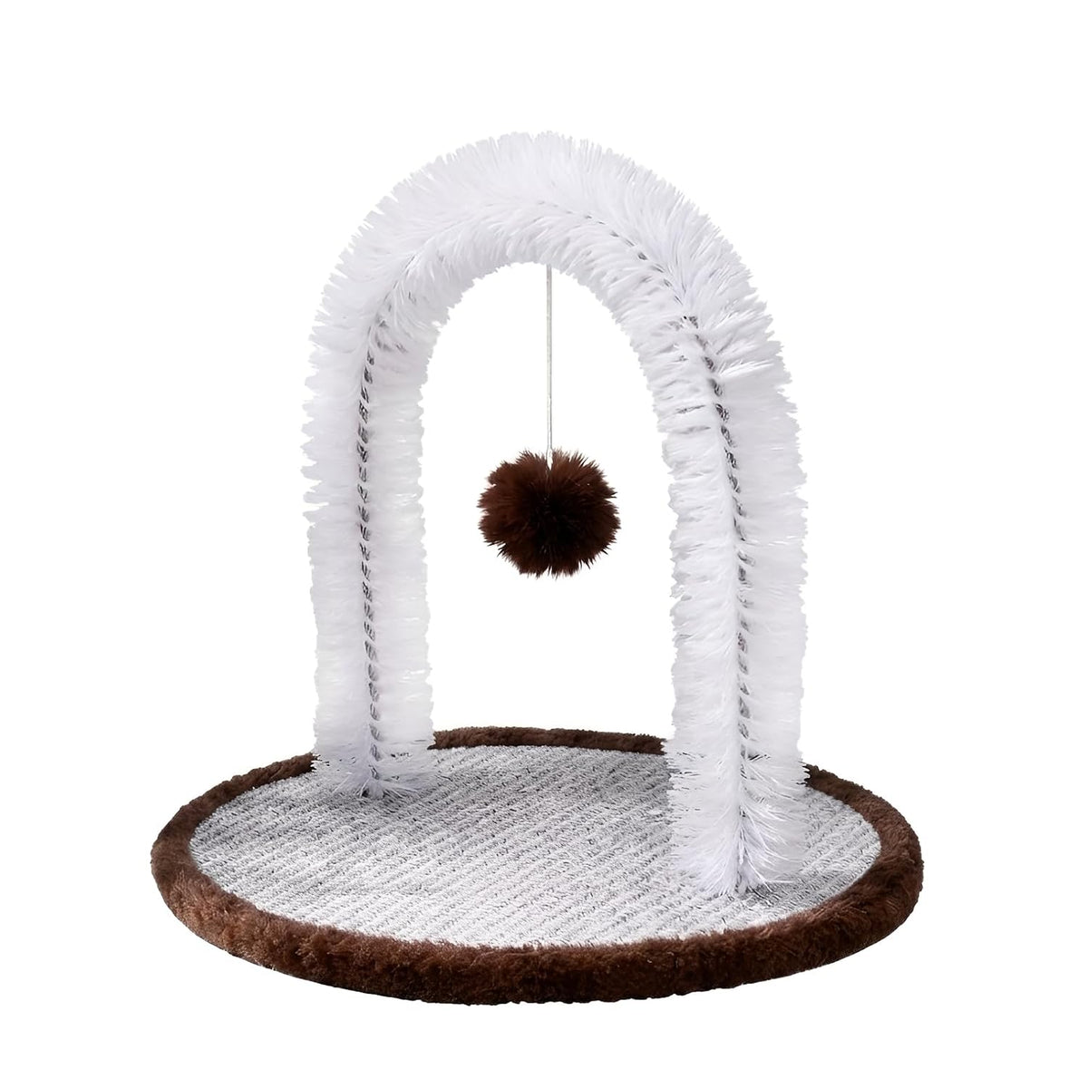 Cat Arch Self Groomer Brush, Beige