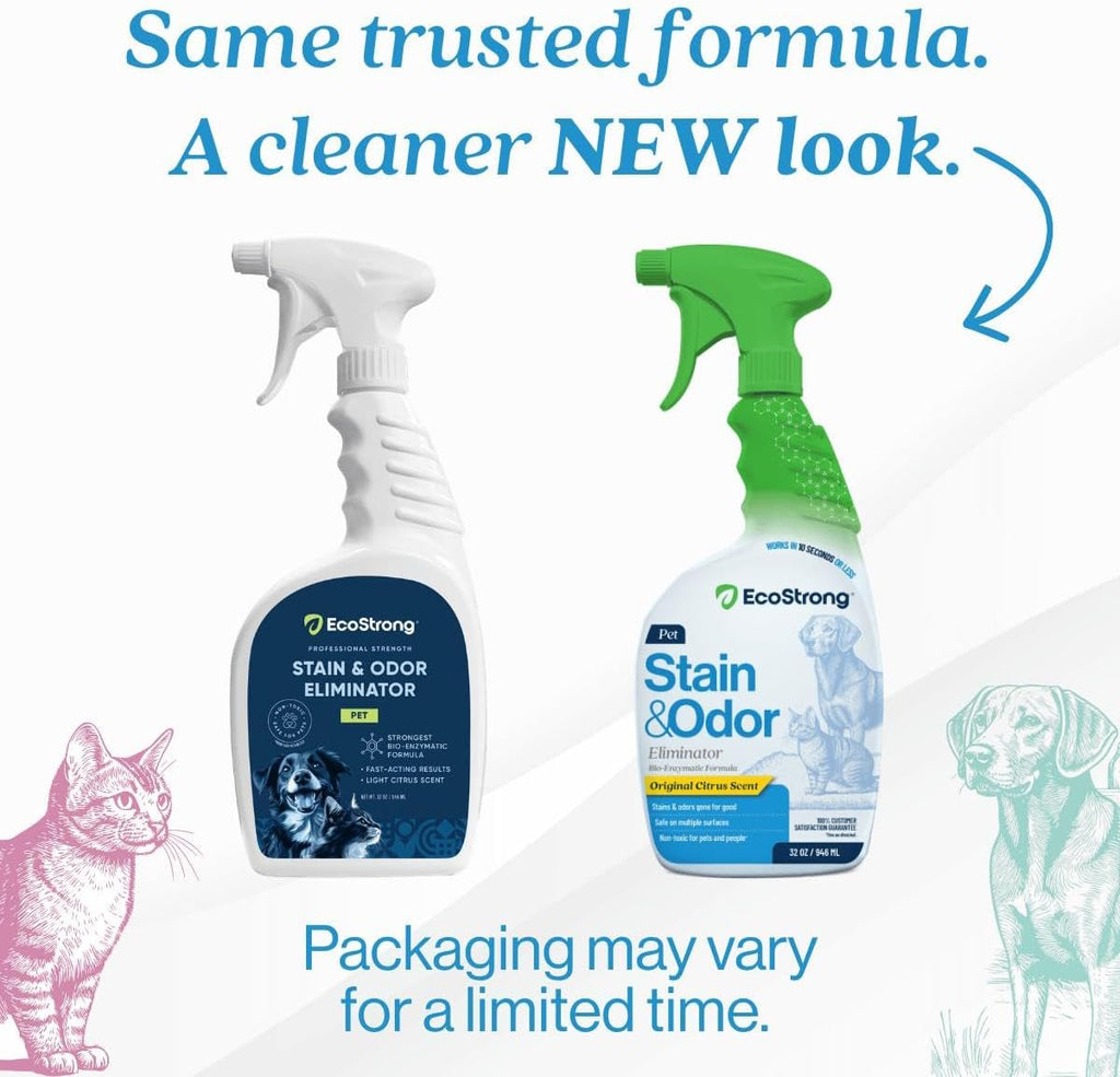 Eco Strong Pet Stain and Odor Remover - Cat Urine Enzyme Cleaner Destroyer, Urine Destroyer for Dogs, Pet Urine Enzyme C