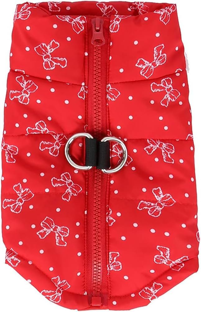 Winter Dog Vest - Warm Coat for Cold Weather, Windproof & Waterproof. Small Dogs ONLY - Teddy, Chihuahua, Yorkshire. Cam