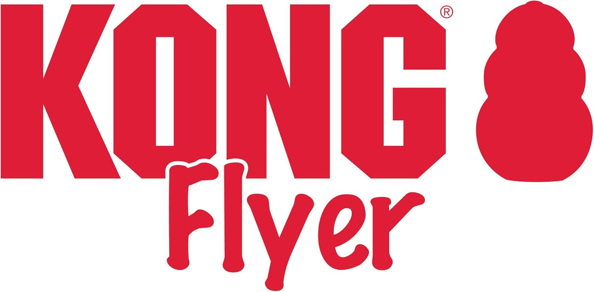 KONG Flyer, Natural Rubber Flying Disc Fetch Toy, for Medium/Large Dogs