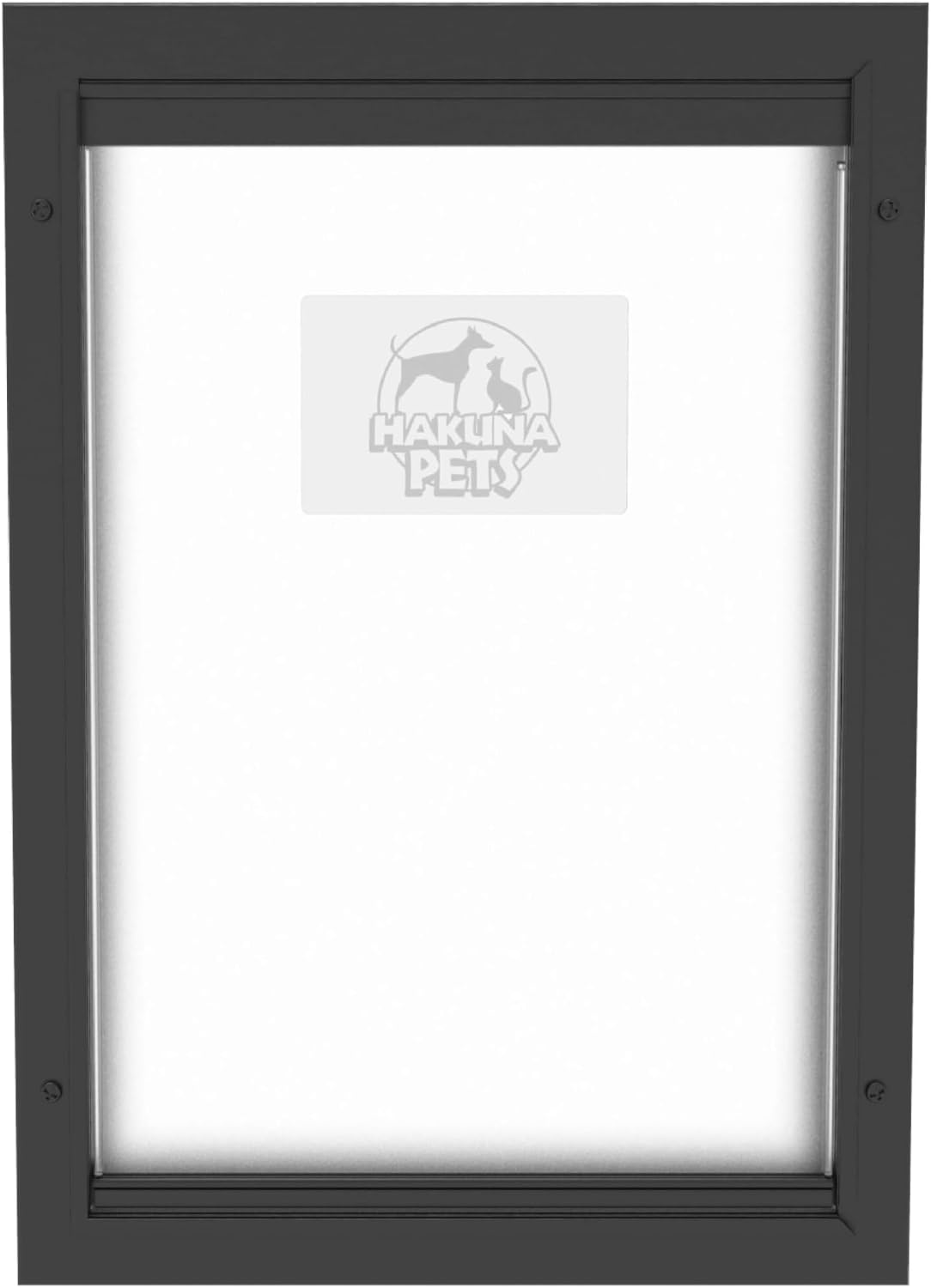 Hakuna Pets Aluminum Dog & Cat Door - 2-Way Lock Pet Door for Wall, Screen
