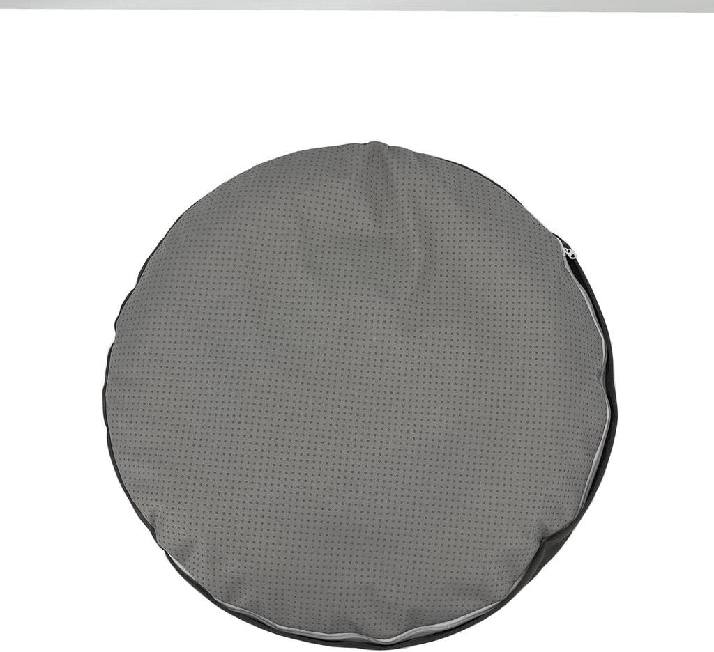 Waterproof Round Dog Bed Cover with Zipper Donut Replacement Cover 36 Inch