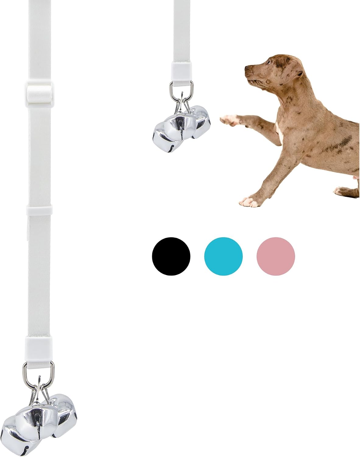 SVD.PET Puppy Bell Doorbell, Dog Bell for Potty Training, Attached to doorknob or Anywhere Near the Door, Length and Hei